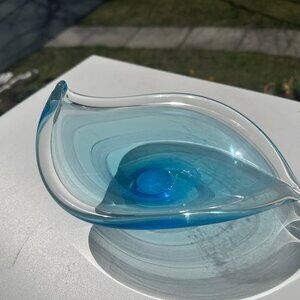 #6241 CRISTALLERIA TOSCANA GLASS CANDY DISH